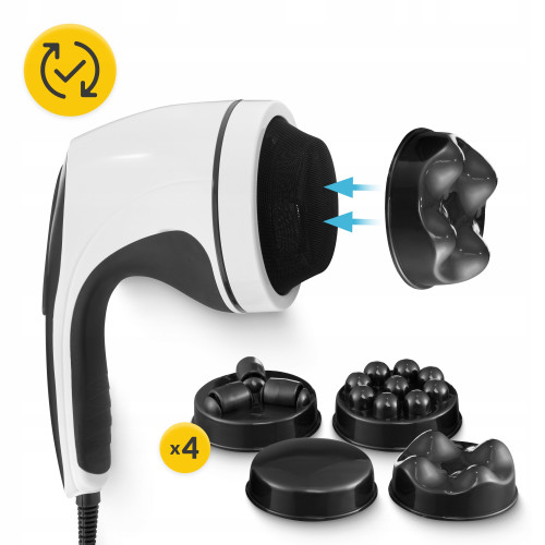 Масажна подушка  4FIZJO Body Shaping 4 в 1 White - фото №3